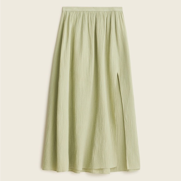 J. Crew Skirts Jcrew Long Side Slit Soft Gauze Maxi Skirt Poshmark